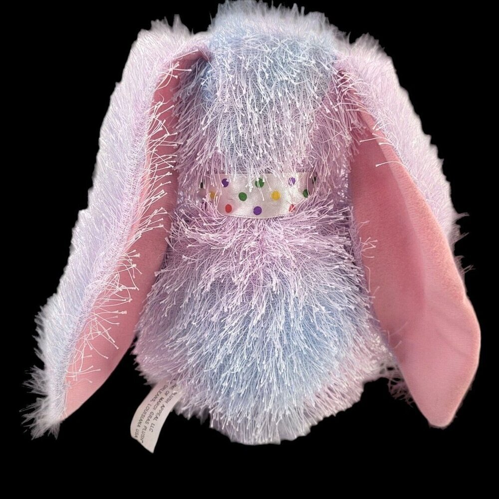 PLUSH APPEAL Bunny Rabbit 12" Pink Blue Eyelash-Yarn Long Ears Stuffed Easter - Picture 2 of 8